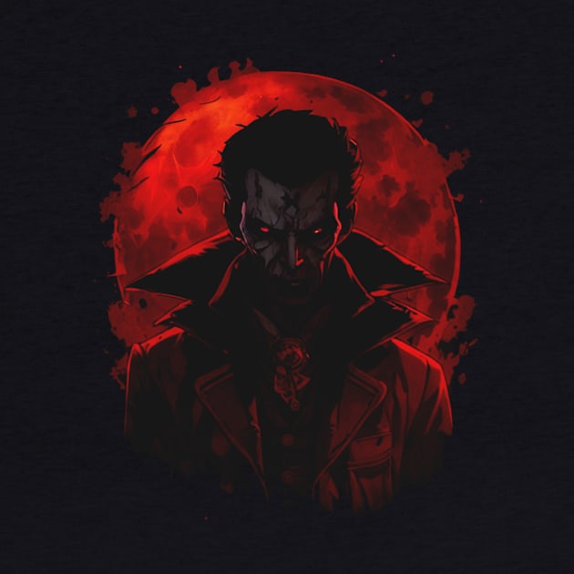 Count Dracula The Vampire - Evil Blood Moon by HideTheInsanity